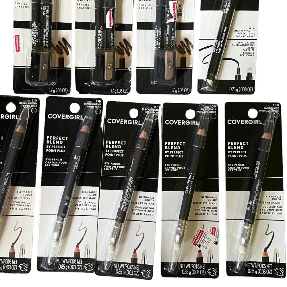 Lot 9 Covergirl Perfect Blend Eyeliner/Brow Pencil Black/Brown